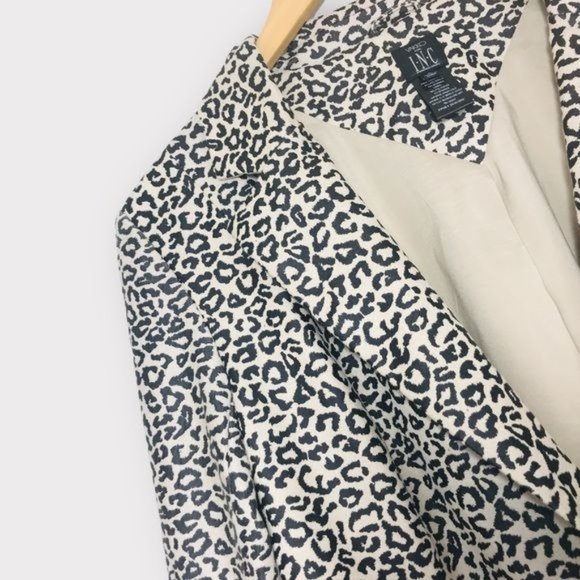 VAKKO for INC INTERNATIONAL Concepts Faux Suede Leopard Animal Print Blazer XL - Picture 3 of 9